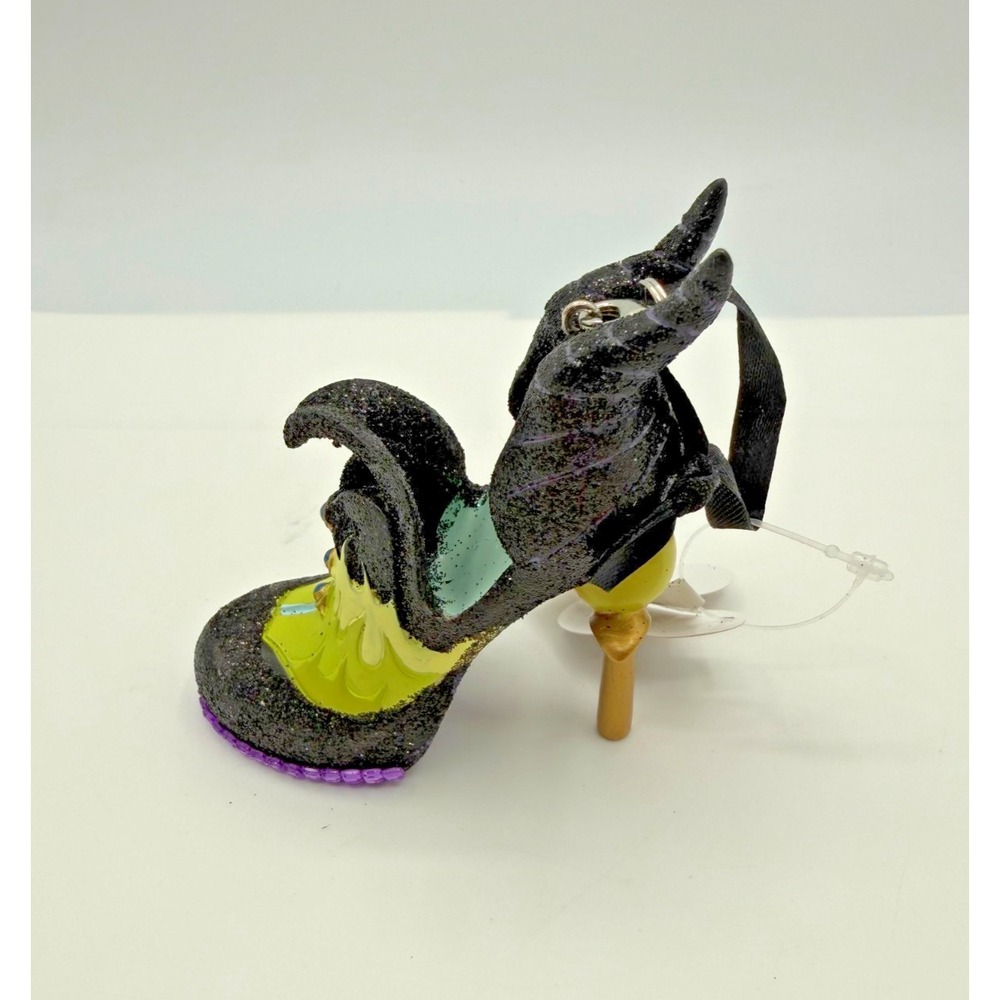 RETIRED Disney Parks Runway Shoe Ornament ~ Villain ~ Maleficent ~ Christmas